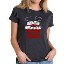 Load image into Gallery viewer, Chimney Santa - Women's Premium Blend Word Art T-Shirt