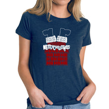Load image into Gallery viewer, Chimney Santa - Women's Premium Blend Word Art T-Shirt