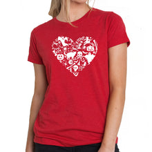 Load image into Gallery viewer, Halloween Heart - Women&#39;s Premium Blend Word Art T-Shirt