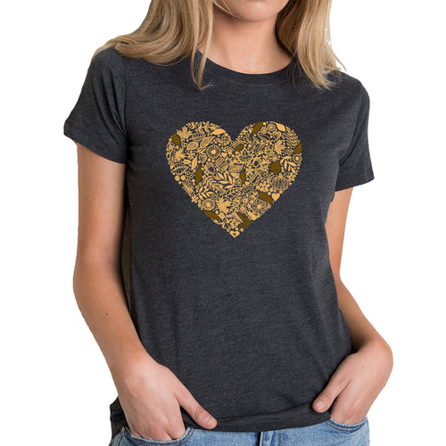 Fall Vibes  - Women's Premium Blend Word Art T-Shirt