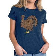 Load image into Gallery viewer, Thankgiving Turkey - Women's Premium Blend Word Art T-Shirt