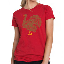 Load image into Gallery viewer, Thankgiving Turkey - Women's Premium Blend Word Art T-Shirt