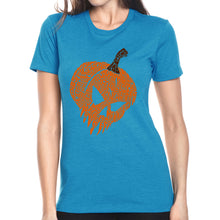 Load image into Gallery viewer, Evil Pumpkin - Women's Premium Blend Word Art T-Shirt