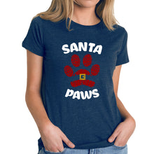 Load image into Gallery viewer, Santa Paws - Women's Premium Blend Word Art T-Shirt