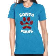 Load image into Gallery viewer, Santa Paws - Women's Premium Blend Word Art T-Shirt
