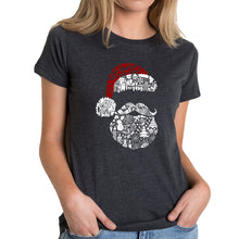 Load image into Gallery viewer, Santa Pics - Women's Premium Blend Word Art T-Shirt