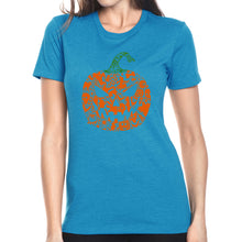 Load image into Gallery viewer, Halloween Pumpkin - Women's Premium Blend Word Art T-Shirt