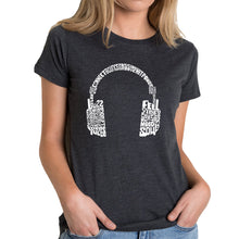 Load image into Gallery viewer, Mood Headphones - Women's Premium Blend Word Art T-Shirt