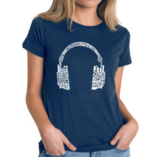 Load image into Gallery viewer, Mood Headphones - Women's Premium Blend Word Art T-Shirt