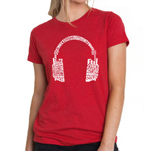 Load image into Gallery viewer, Mood Headphones - Women's Premium Blend Word Art T-Shirt