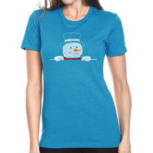 Load image into Gallery viewer, Peeking Snowman - Women's Premium Blend Word Art T-Shirt