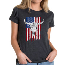 Load image into Gallery viewer, Patriot Flag - Women's Premium Blend Word Art T-Shirt
