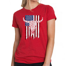 Load image into Gallery viewer, Patriot Flag - Women's Premium Blend Word Art T-Shirt