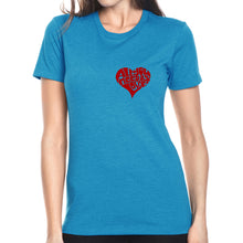 Load image into Gallery viewer, All You Need is Love - Women's Premium Blend Word Art T-Shirt