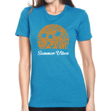 Load image into Gallery viewer, Summer Vibes - Women&#39;s Premium Blend Word Art T-Shirt