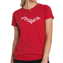 Load image into Gallery viewer, Halloween Bat - Women&#39;s Premium Blend Word Art T-Shirt