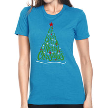 Load image into Gallery viewer, We Wish You A Merry Christmas - Women's Premium Blend Word Art T-Shirt