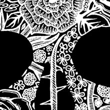 Load image into Gallery viewer, Women&#39;s Plus Size Word Art V-Neck - Flower Skull