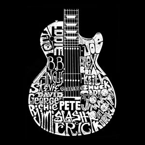 Women's Plus Size Word Art V-Neck - Rock Guitar Head