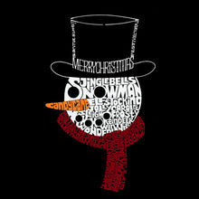 Load image into Gallery viewer, Snowman Face - Women&#39;s Word Art V-Neck T-Shirt