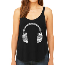 Load image into Gallery viewer, Mood Headphones - Women's Premium Word Art Flowy Tank Top