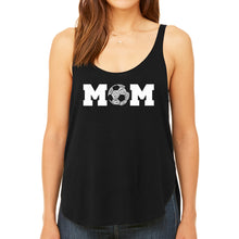 Load image into Gallery viewer, Soccer Mom - Women&#39;s Premium Word Art Flowy Tank Top