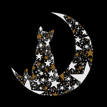 Load image into Gallery viewer, Cat Sitting On Moon - Boy's Word Art Hooded Sweatshirt