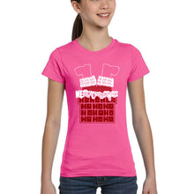 Load image into Gallery viewer, Chimney Santa - Girl's Word Art T-Shirt