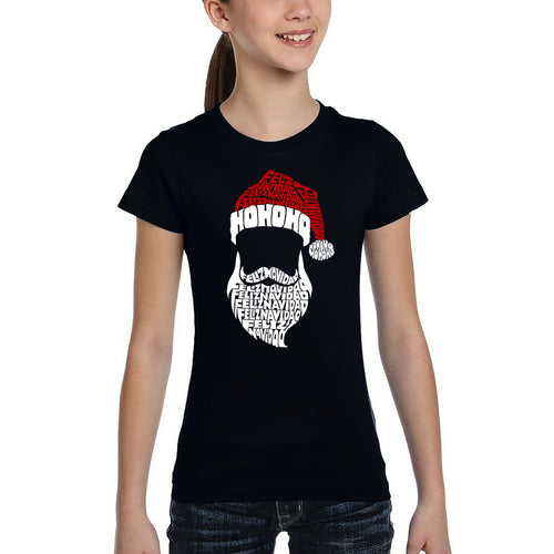 Feliz Navidad Santa Claus - Girl's Word Art T-Shirt