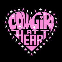 Load image into Gallery viewer, Cowgirl at Heart - Women's Word Art Hooded Sweatshirt