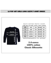 Load image into Gallery viewer, Cat Sitting On Moon - Girl&#39;s Word Art Long Sleeve T-Shirt