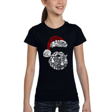 Load image into Gallery viewer, Santa Pics - Girl's Word Art T-Shirt
