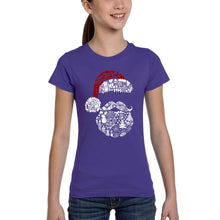 Load image into Gallery viewer, Santa Pics - Girl's Word Art T-Shirt