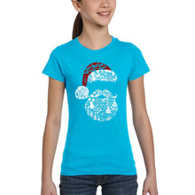 Load image into Gallery viewer, Santa Pics - Girl's Word Art T-Shirt
