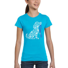 Load image into Gallery viewer, Dog Leash - Girl's Word Art T-Shirt
