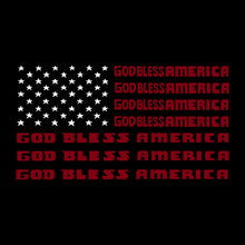 Load image into Gallery viewer, Women&#39;s Plus Size Word Art V-Neck - God Bless America