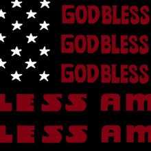 Load image into Gallery viewer, Women&#39;s Plus Size Word Art V-Neck - God Bless America