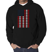 Load image into Gallery viewer, Soccer Flag - Men's Word Art Hooded Sweatshirt