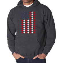 Load image into Gallery viewer, Soccer Flag - Men's Word Art Hooded Sweatshirt
