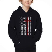 Load image into Gallery viewer, Cross Flag - Boy's Word Art Hooded Sweatshirt