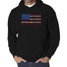 Load image into Gallery viewer, Best Dad Ever Flag - Men's Word Art Hooded Sweatshirt
