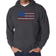 Load image into Gallery viewer, Best Dad Ever Flag - Men's Word Art Hooded Sweatshirt