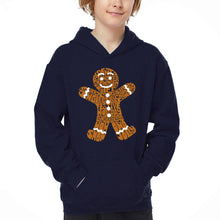 Load image into Gallery viewer, Gingerbread - Boy's Word Art Hooded Sweatshirt