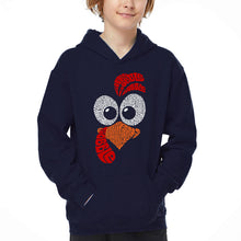 Load image into Gallery viewer, Turkey Face - Boy&#39;s Word Art Hooded Sweatshirt