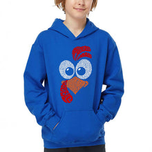 Load image into Gallery viewer, Turkey Face - Boy&#39;s Word Art Hooded Sweatshirt