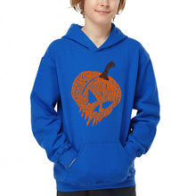 Load image into Gallery viewer, Evil Pumpkin - Boy's Word Art Hooded Sweatshirt