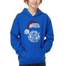 Load image into Gallery viewer, Santa Pics - Boy's Word Art Hooded Sweatshirt