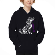 Load image into Gallery viewer, Dog Leash - Boy's Word Art Hooded Sweatshirt