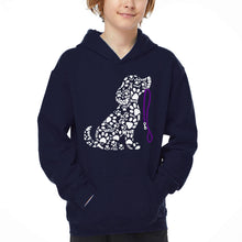 Load image into Gallery viewer, Dog Leash - Boy's Word Art Hooded Sweatshirt
