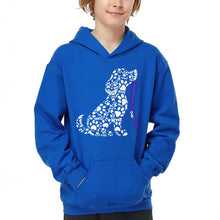 Load image into Gallery viewer, Dog Leash - Boy's Word Art Hooded Sweatshirt